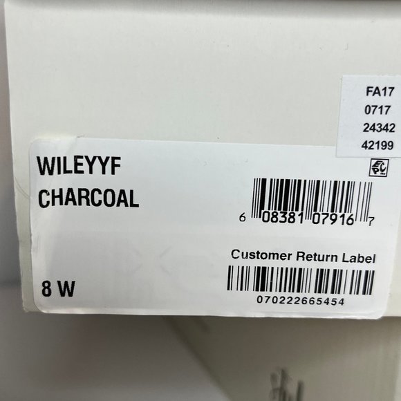 Style & Co Charcoal Wileyy Ankle Booties - 8 Wide - Picture 5 of 6